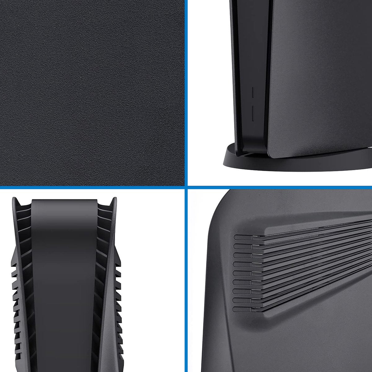 YONO Faceplate geschikt voor Playstation 5 Digital Edition - PS5 Console Skin Cover Accessoires - Zwart