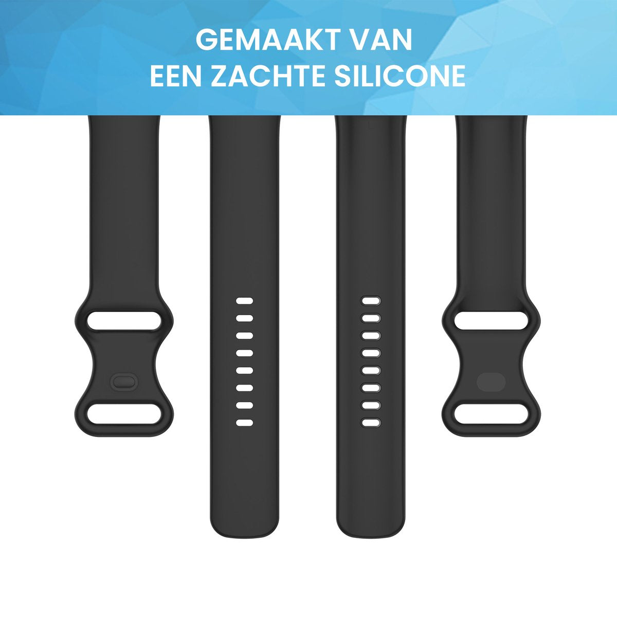 YONO Bandje geschikt voor Google Pixel 2 - Siliconen Armband - Zwart