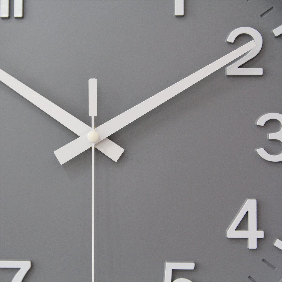 YONO Wandklok Modern - Stille Klok - 30 cm - Grijs
