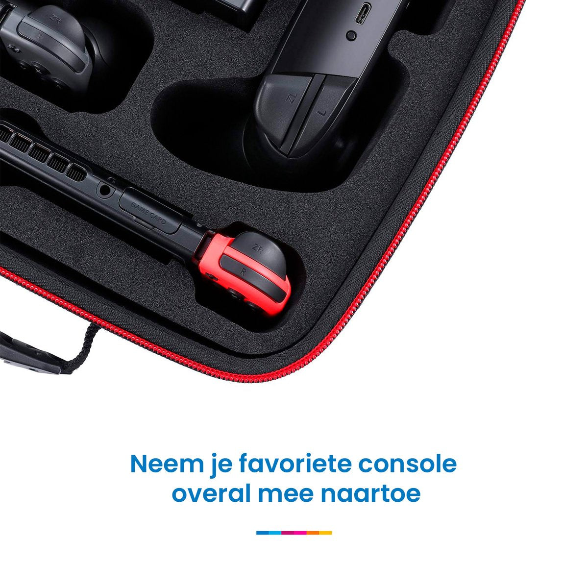 YONO Case geschikt voor Nintendo Switch / Switch OLED – Draagbare Opbergtas Koffer voor Console en Accessoires – Zwart XL