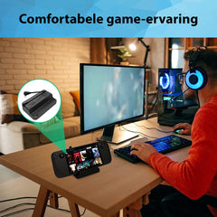 YONO Charging Dock geschikt voor Valve Steam Deck - Oplader met Standaard en Houder - Verticale Console Stand - Zwart