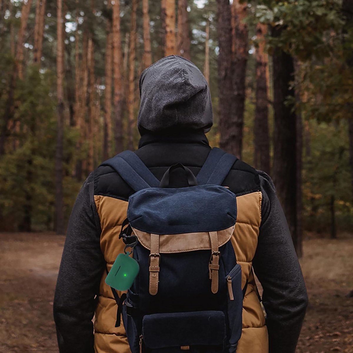 YONO Soft Case geschikt voor Jabra Elite 8 Active / Elite 10 - Siliconen Hoesje - Donkergroen