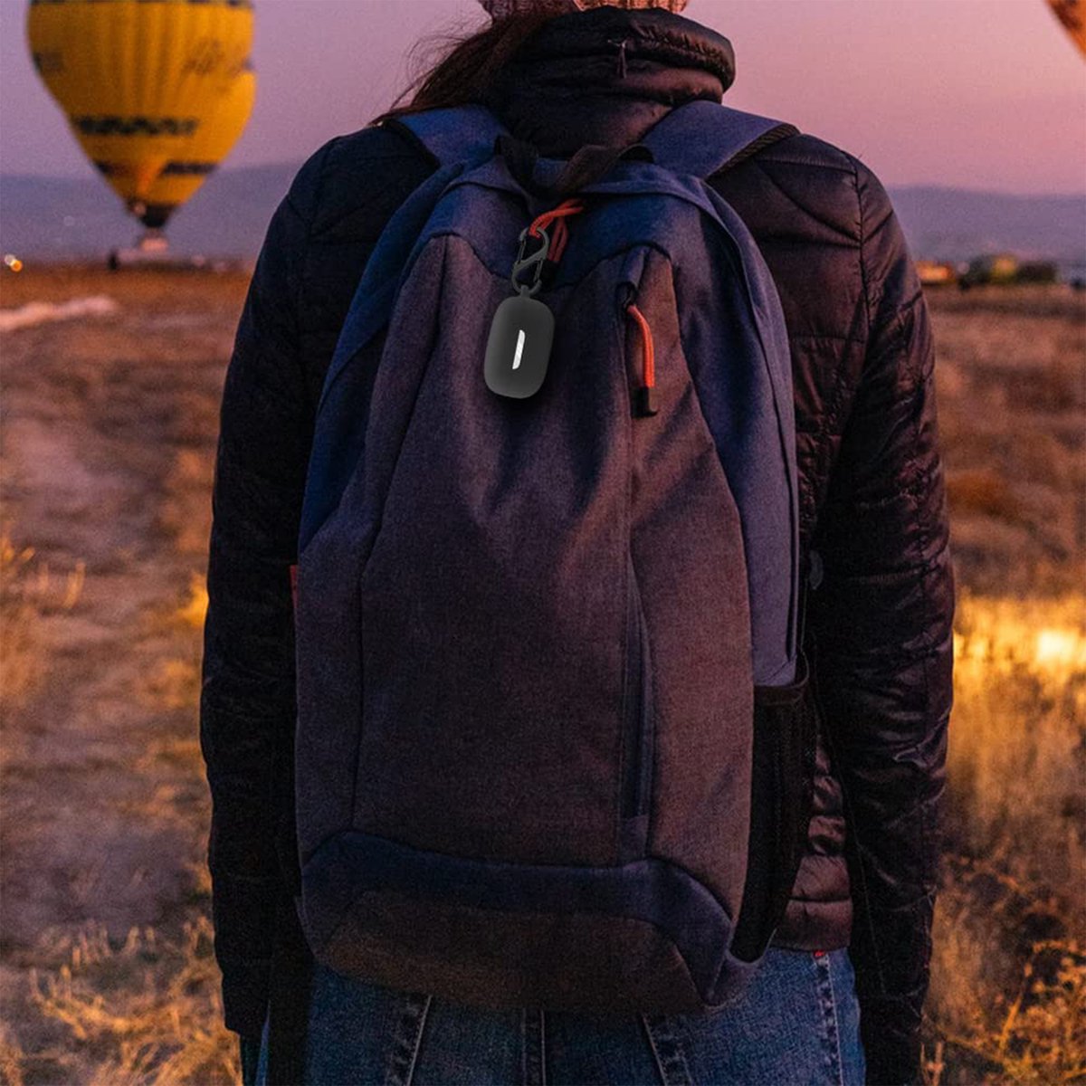 YONO Soft Case geschikt voor JBL Live Pro 2 TWS - Hoesje met Clip - Zwart