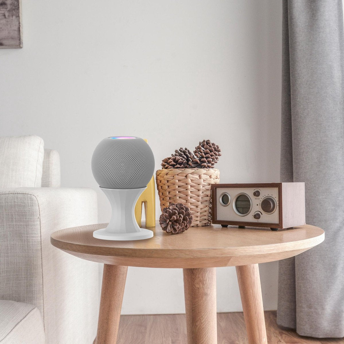 YONO Stand geschikt voor Apple Homepod Mini - Tafel Standaard Houder - Wit