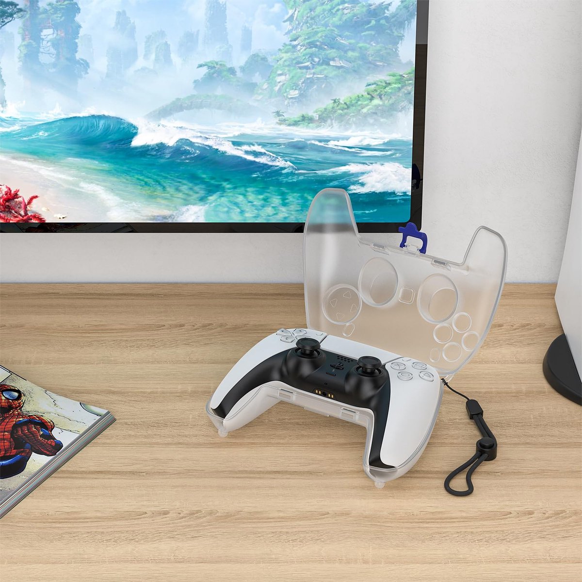 YONO Slim Case geschikt voor Playstation 5 Controller - Bescherming Hoesje PS5 - Transparant