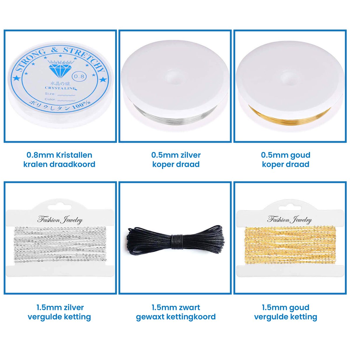 YONO Complete Sieraden Maken Starterspakket - Volwassenen Pakket - DIY Kettingen / Oorbellen / Armbanden - Onderdelen en Gereedschap Set - XL