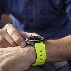 YONO Hexagon Bandje 20mm - Horlogebandje geschikt voor Samsung Galaxy Watch 7/6/5/4 (40/43/44/47mm Classic & Pro) - Mamba Groen