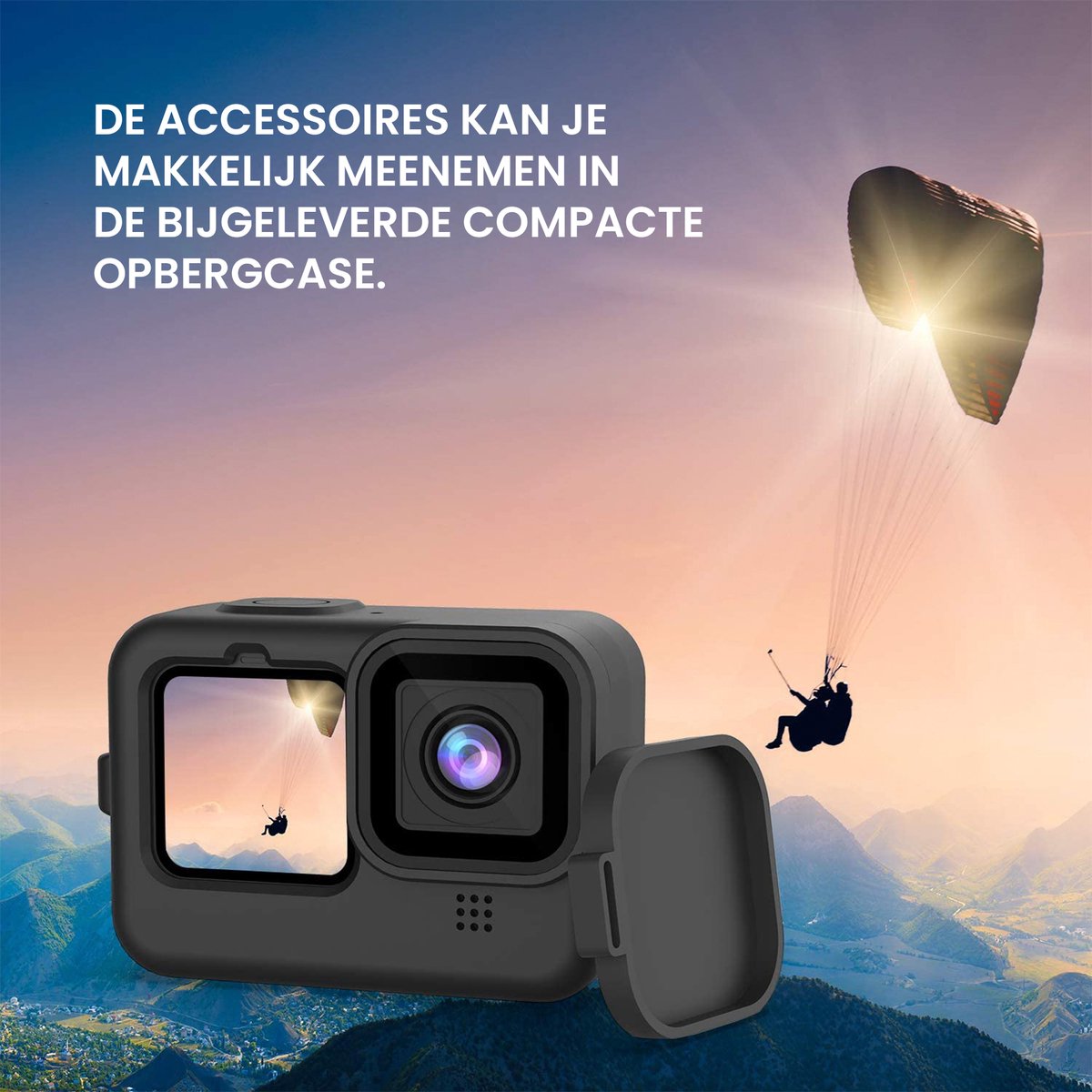 YONO Duik Accessoires Set geschikt voor GoPro Hero 12/11/10/9 - Case - Housing - Screen Protectors - Filters - Anti Fog inserts - 15in1