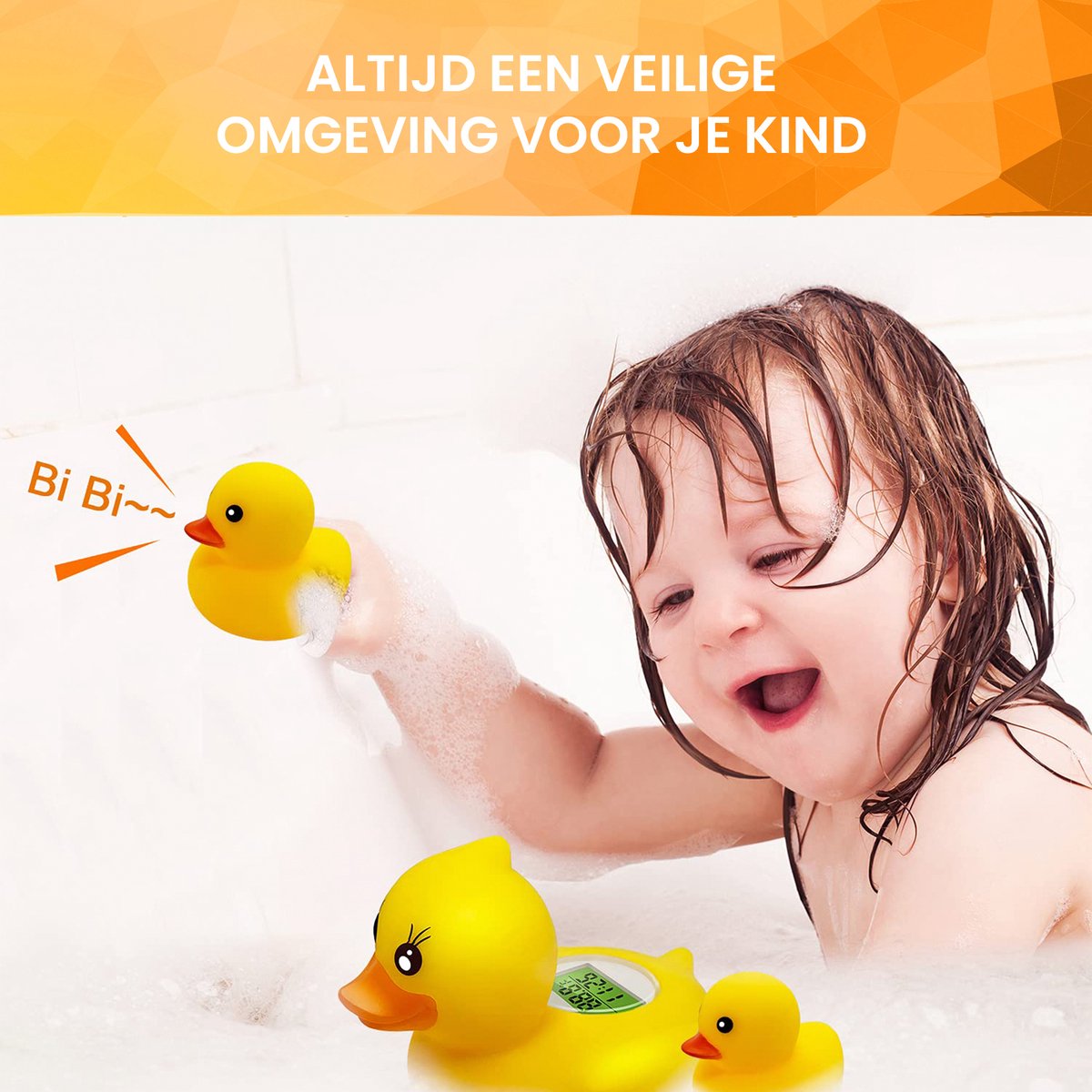 YONO Badthermometer Baby Digitaal - Drijvende Water Thermometer - Bad Eend