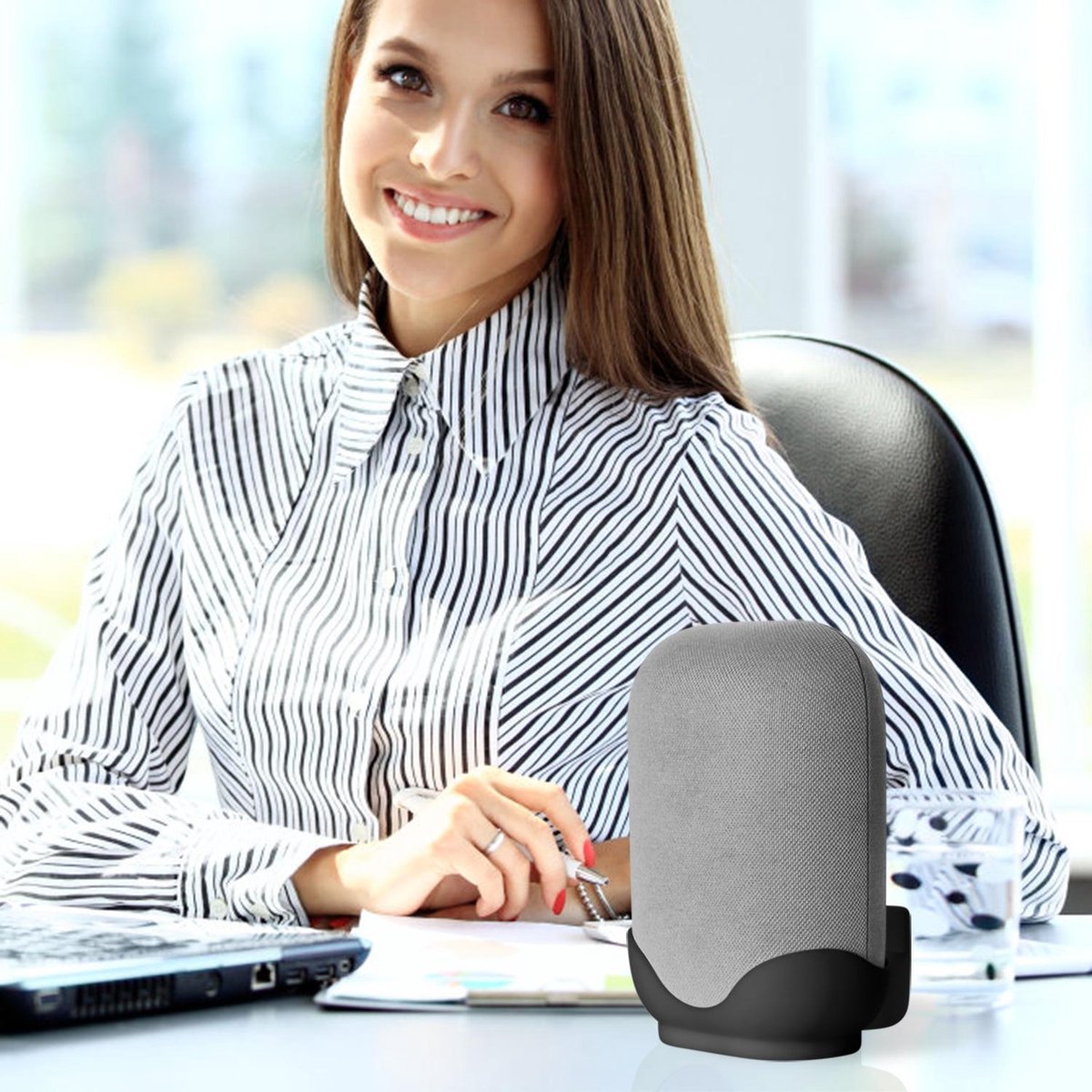 YONO Wall Mount – Geschikt voor Google Nest Audio – Houder voor Speaker – Zwart