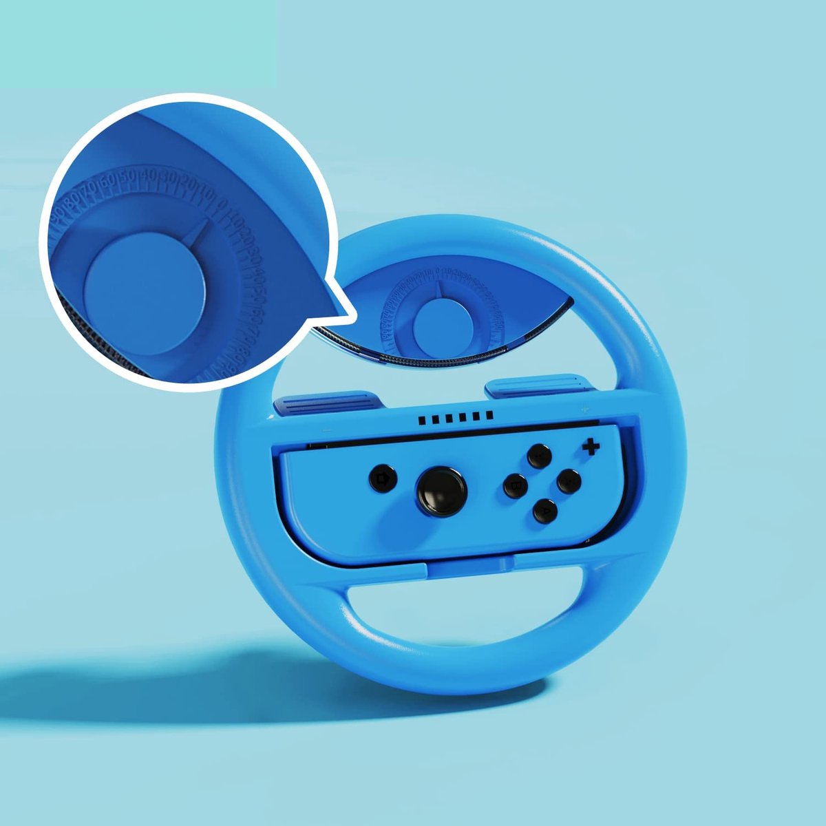 YONO Accessoires Grip Set geschikt voor Nintendo Switch Joy Con - Stuur en Controller Houder - Rood en Blauw