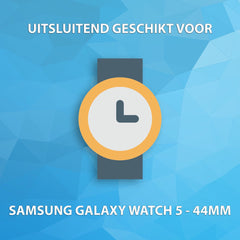 YONO Screen Protector Bumper geschikt voor Galaxy Watch 5 (44 mm) - Full Cover Case - Hoesje - Zilver