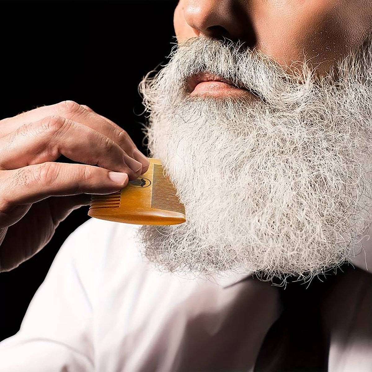 YONO Baard Kam en Borstel - Baardschaar - Baardverzorgingset - Hout