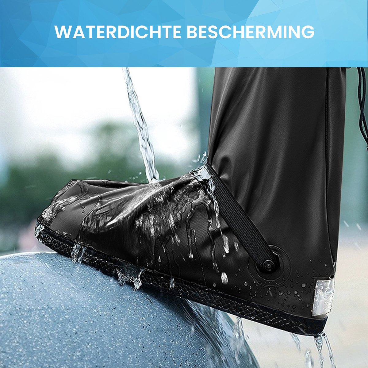 YONO Overschoenen Waterdicht - Schoenovertrekken Herbruikbaar en Reflecterend - Schoen Regen Hoes - Maat 41-42