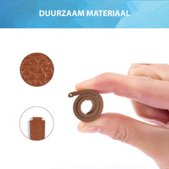 YONO Leer Bandje geschikt voor Fitbit Inspire 3 - Vervangende Lederen Armband - Bruin