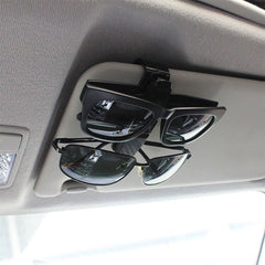 YONO Zonnebrilhouder Auto - Brilhouder Organizer - Clip voor Zonneklep - Zwart