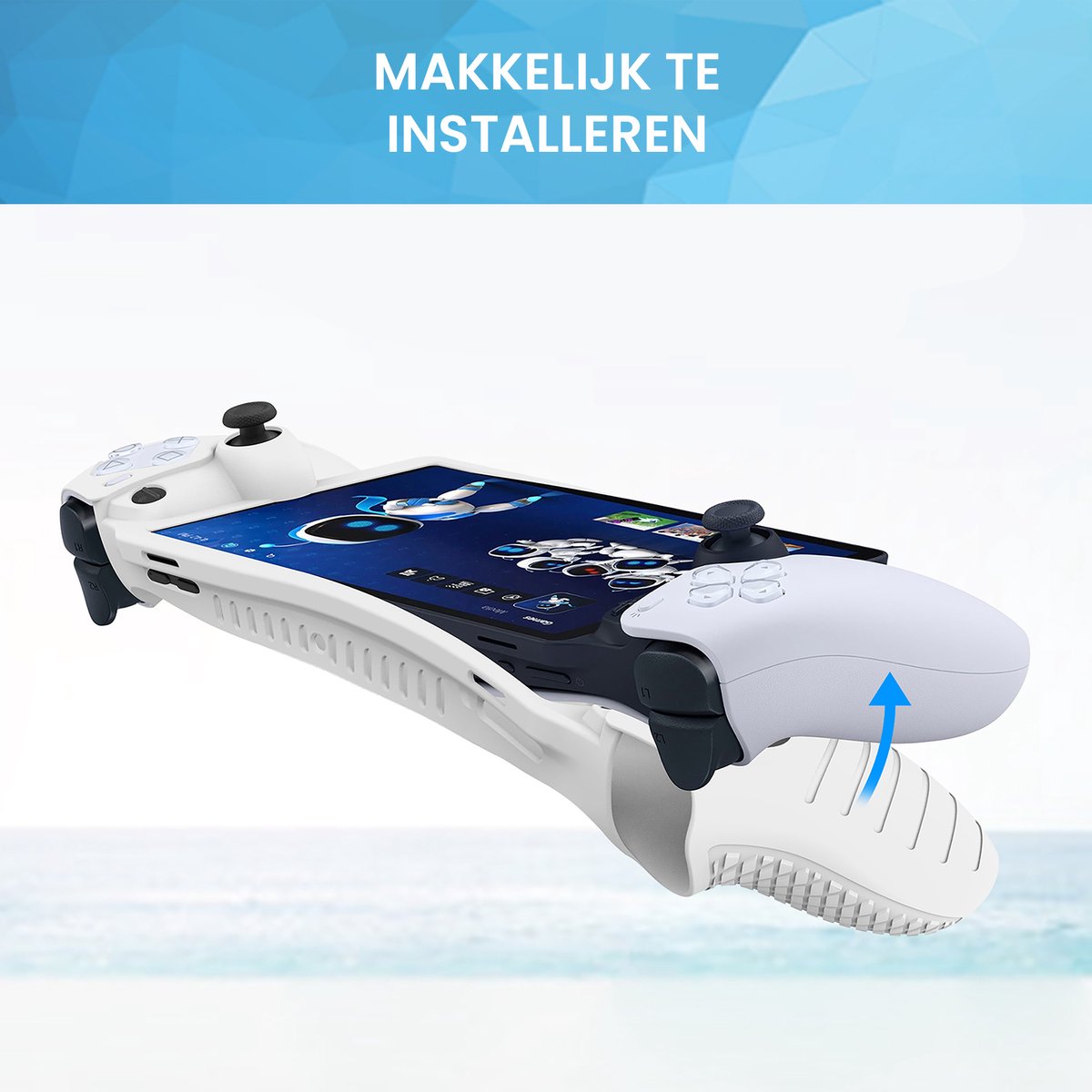 YONO Soft Case geschikt voor Playstation Portal - Siliconen Hoes - Wit