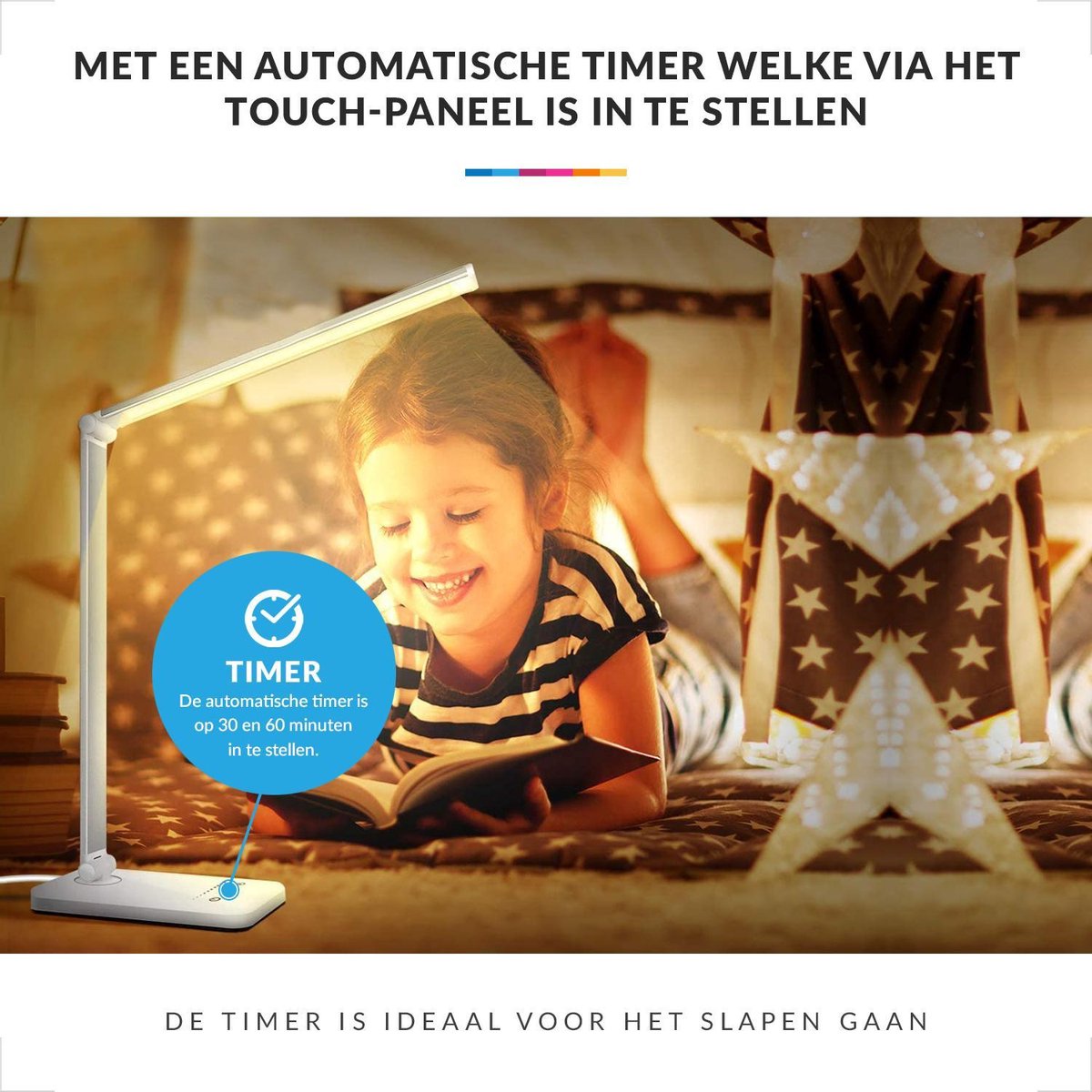 YONO Bureaulamp LED Dimbaar - met Draadloos Oplader en USB - Tafellamp met Stekker - Warm en Wit Licht - Zilver