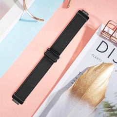 YONO Bandje geschikt voor Fitbit Inspire 2 - Nylon Stretch - Zwart
