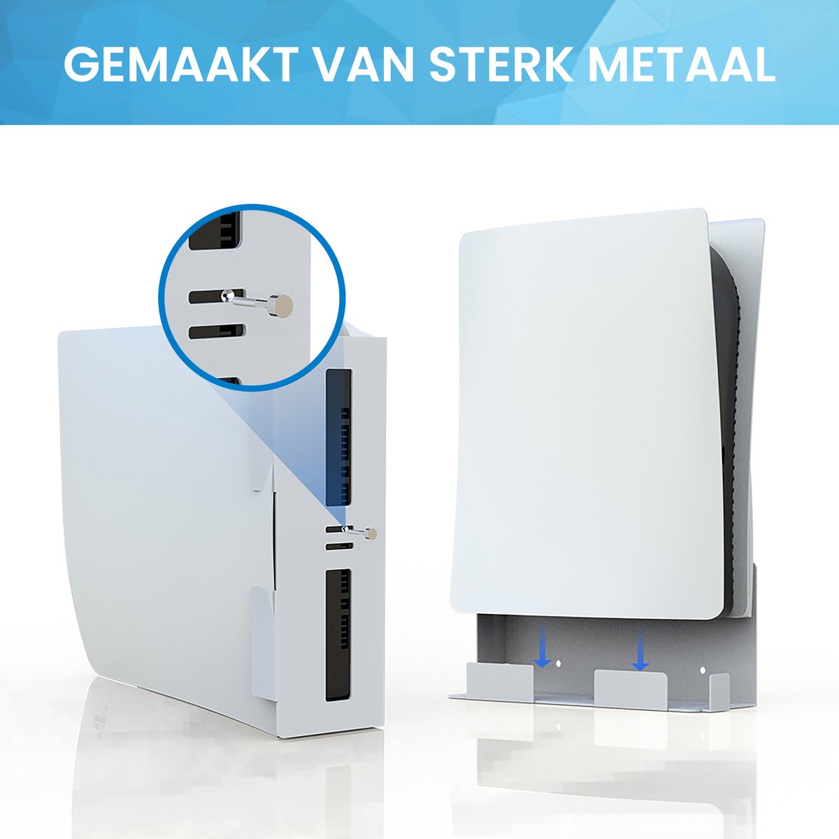 YONO Muurbeugel geschikt voor Playstation 5 - Wall Mount Beugel Houder voor PS5 - Wit