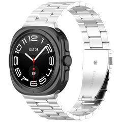 YONO Schakel Bandje geschikt voor Samsung Galaxy Watch Ultra 47mm - Luxe Stalen Horlogebandje - Zilver