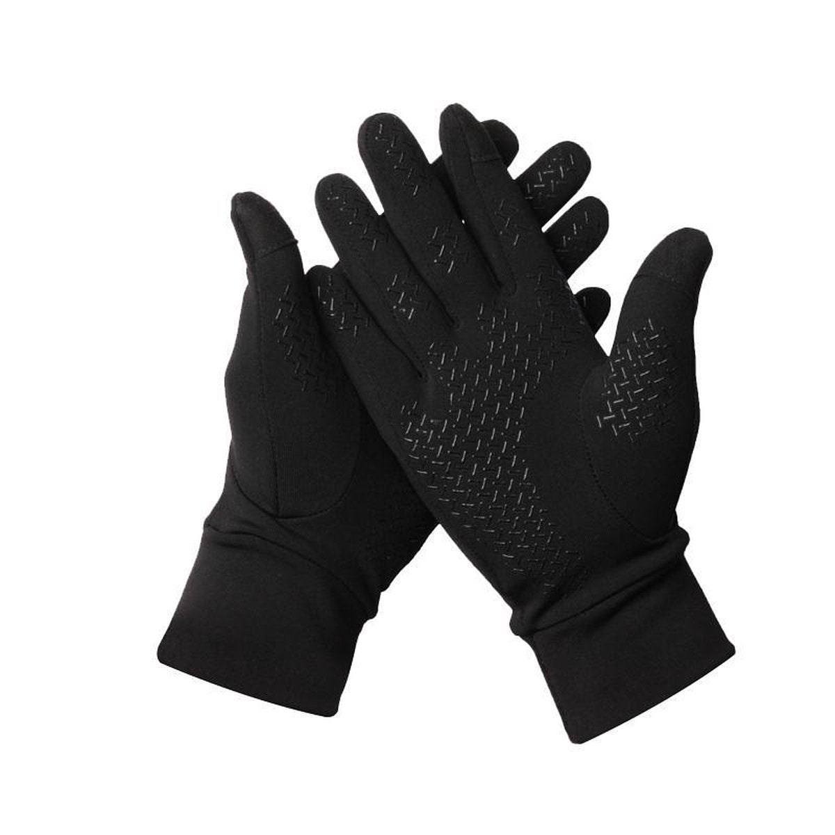 YONO Handschoenen met Touchscreen Functie - Winter Sporthandschoenen Fleece Heren en Dames Unisex - Zwart - Medium