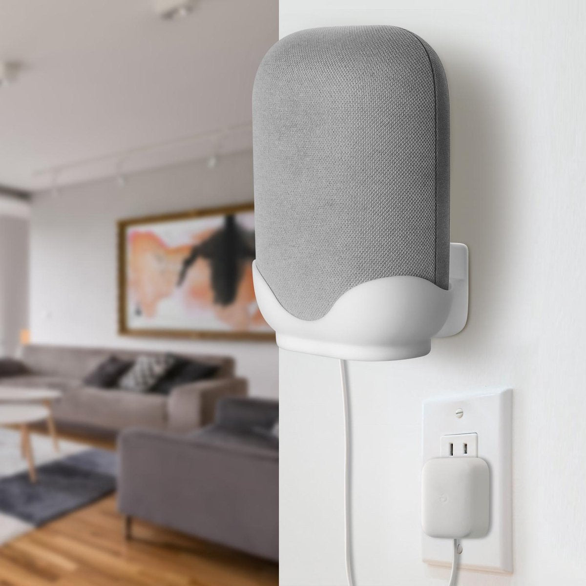 YONO Wall Mount – Geschikt voor Google Nest Audio – Houder voor Speaker – Wit