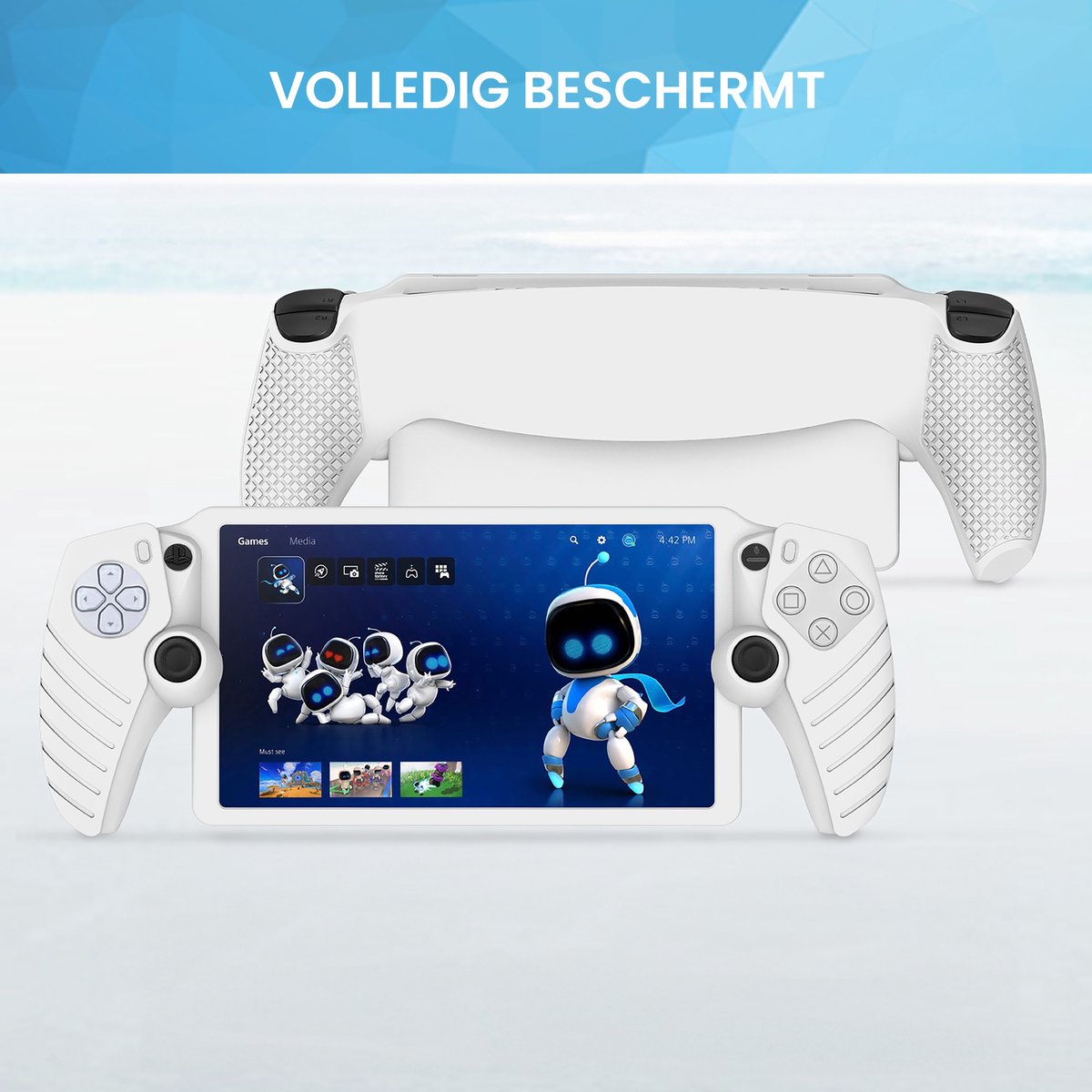 YONO Soft Case geschikt voor Playstation Portal - Siliconen Hoes - Wit