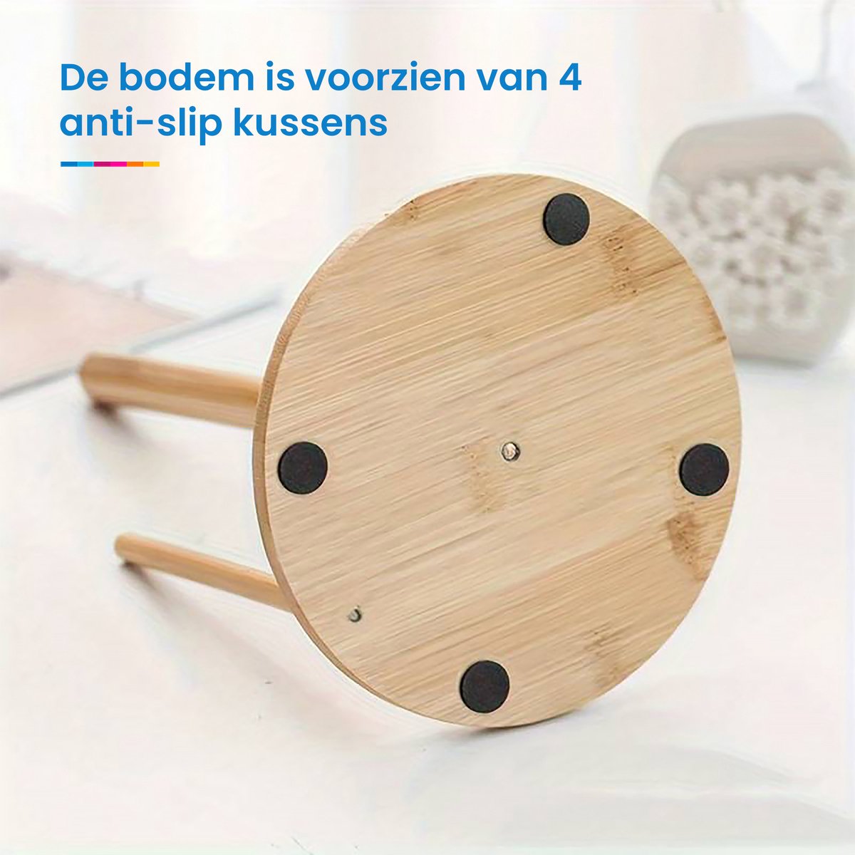 YONO Bamboe Keukenrolhouder Staand - Rollenhouder - Hout