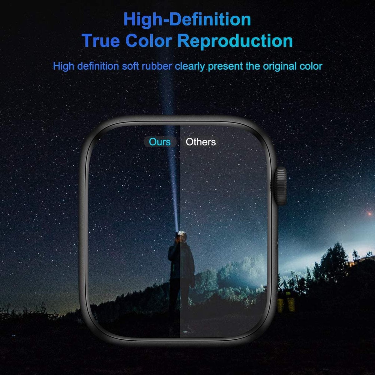 Screen protector geschikt voor Apple Watch - 44mm - Curved Edges - Volledige Bescherming - 3-Pack