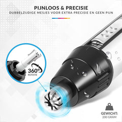 YONO Neustrimmer Multifunctioneel 4 in 1 - Wenkbrauw Trimmer - Oortrimmer - Oplaadbaar - Mannen en Vrouwen