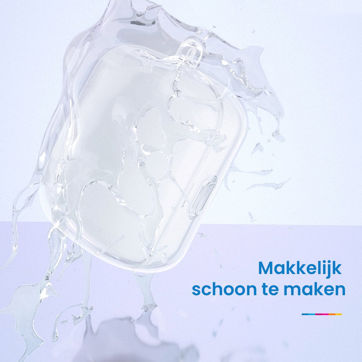 YONO Soft Case geschikt voor Sony Linkbuds WF-L900 - Hoesje met Clip - Transparant