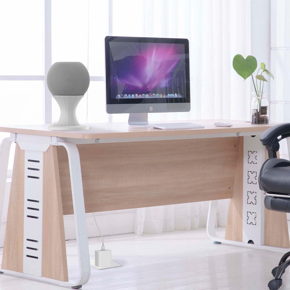 YONO Stand geschikt voor Apple Homepod Mini - Tafel Standaard Houder - Wit