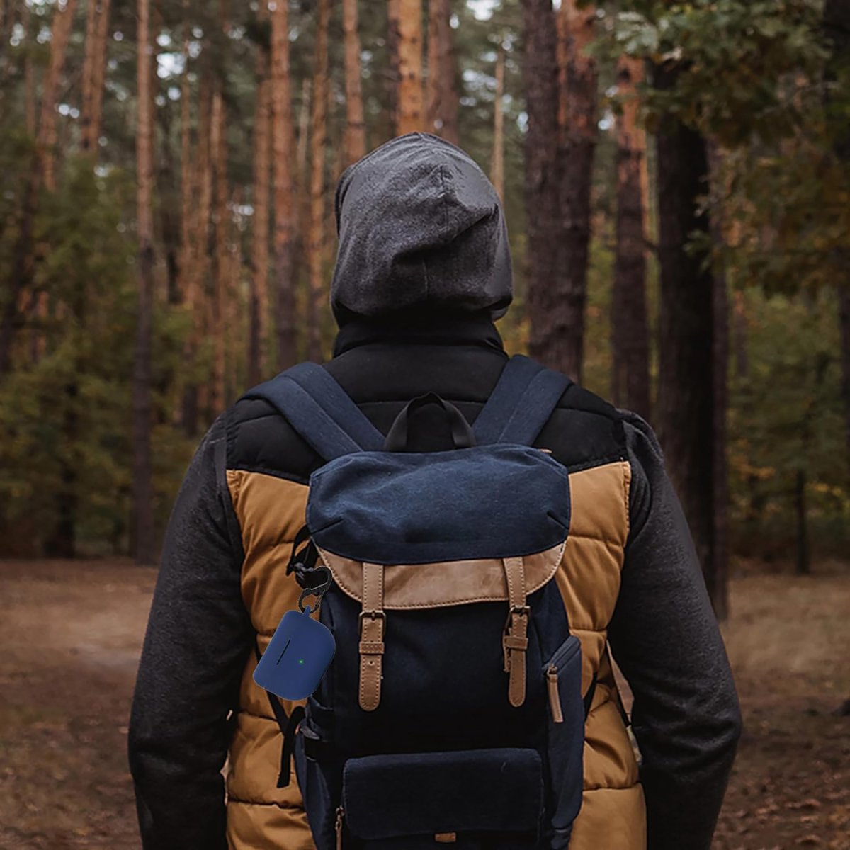 YONO Soft Case geschikt voor Jabra Elite 8 Active / Elite 10 - Siliconen Hoesje - Donkerblauw