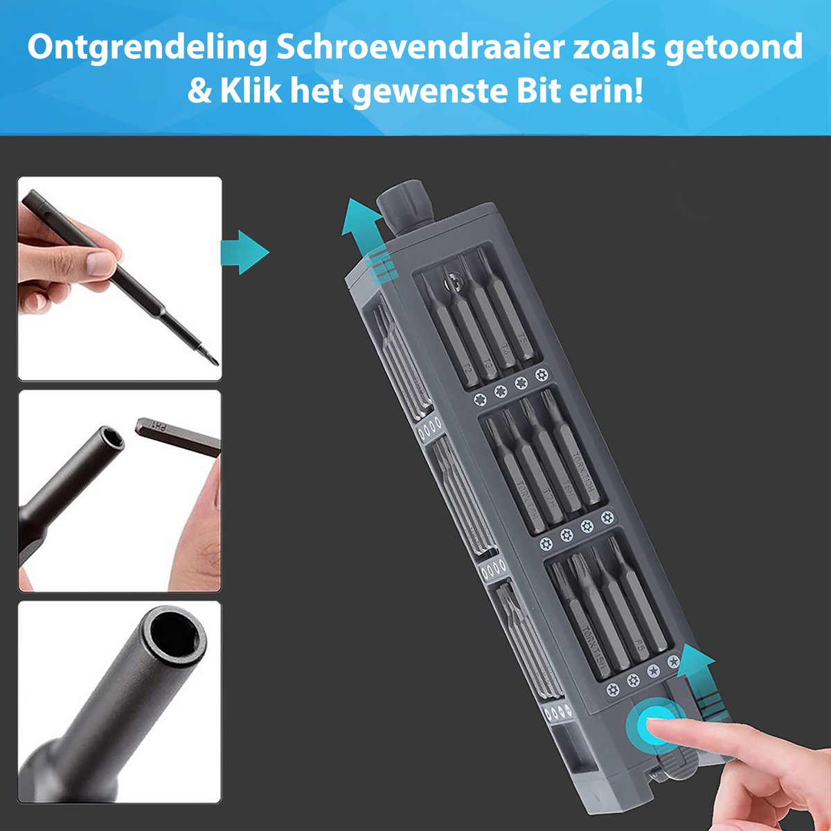 YONO Professionele Precisie Schroevendraaierset 44-Delig Magnetisch - Gereedschap geschikt voor Laptop / Camera / Smartphone / iPhone / Tablet / Macbook / Brillen / Horloges / Uurwerk