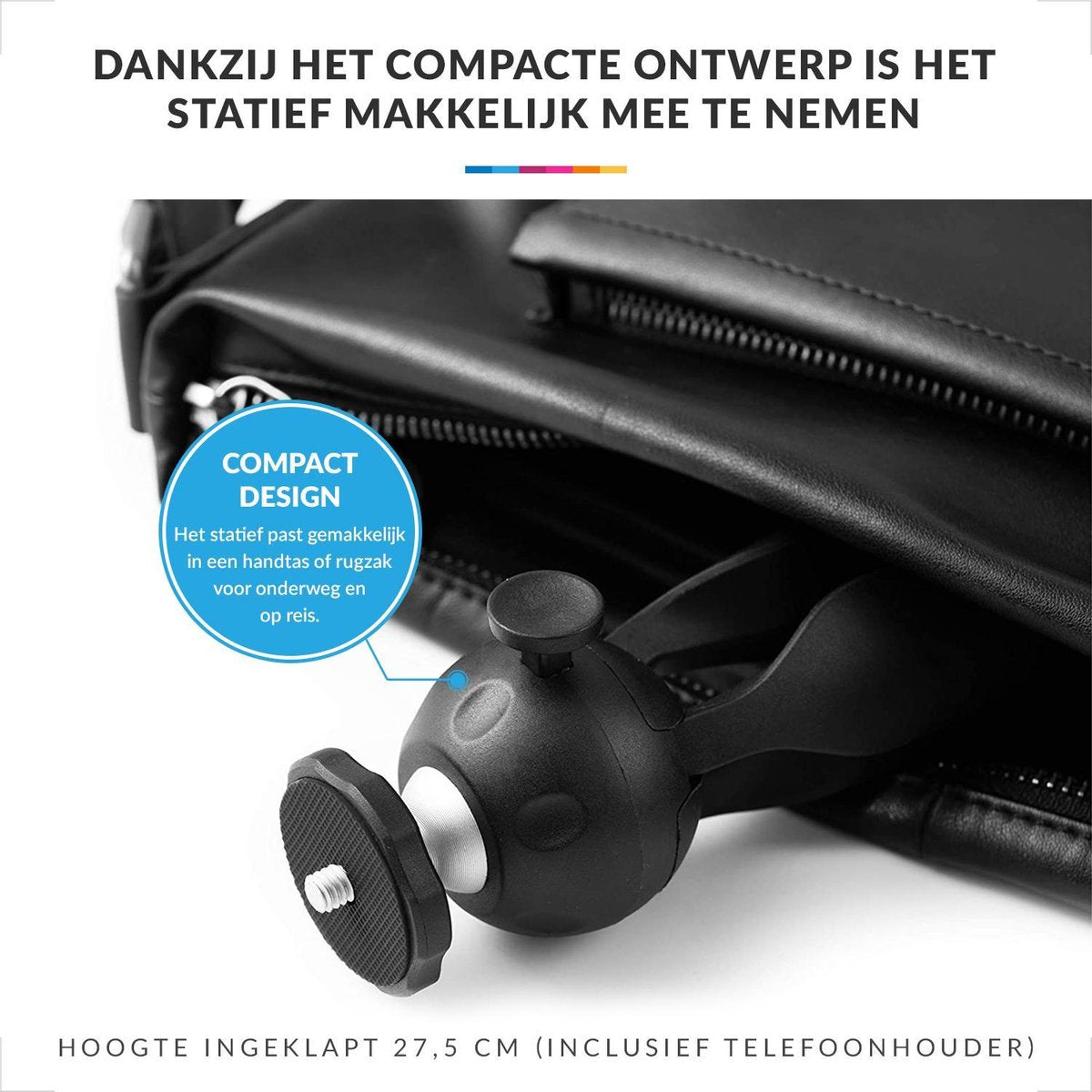 YONO Tripod Compact - Statief voor Smartphone en Camera - Vlog Stick