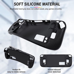 YONO Soft Case geschikt voor Valve Steam Deck / OLED - Siliconen Hoesje - Zwart