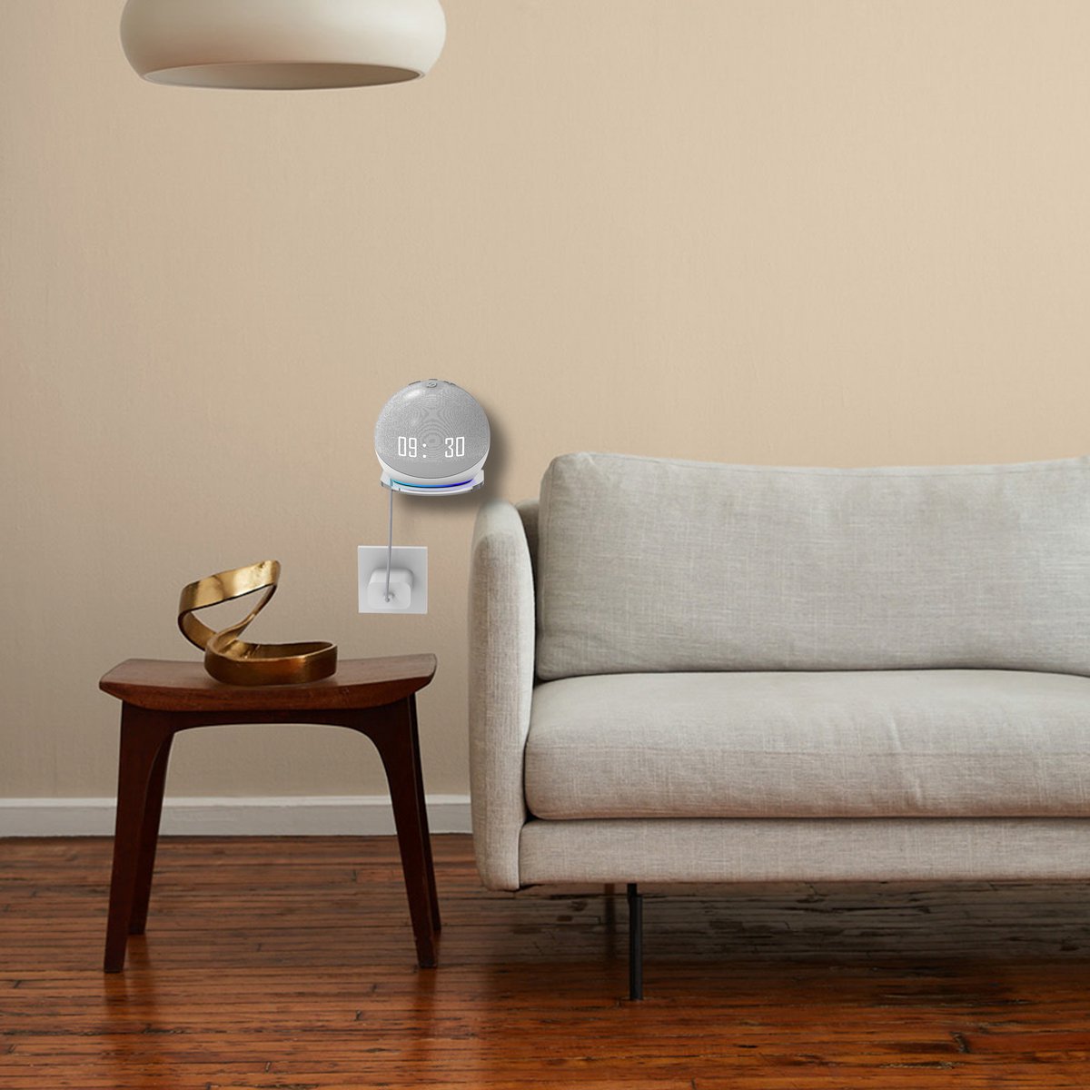 YONO Wandplank voor Smart Speaker - Wall Mount Universeel - Muurbeugel Houder Zwevend - Geschikt Voor Sonos Play / Google Nest Home Mini / Apple Homepod / Amazon Echo / IP Camera / Wifi Router - Transparant