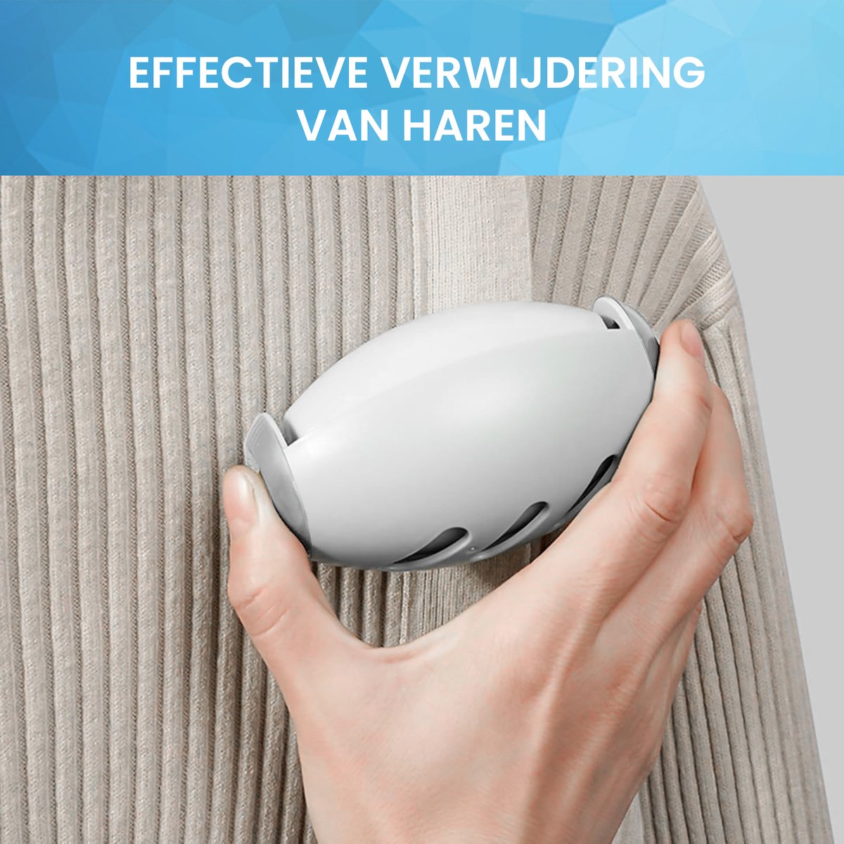 YONO Kledingroller Kleefroller - Kledingborstel Afwasbaar - Plakroller - Huisdierhaar en Kattenhaar Verwijderaar - Pluizenverwijderaar - Wit