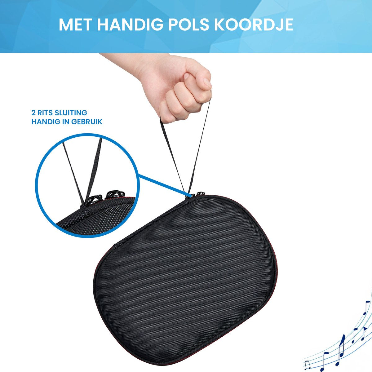 YONO Beschermhoes geschikt voor JBL Live 650BTNC/400BT/500BT/460NC - Hard Case JBL Tune 510BT/660NC/700BT /710BT/760NC/750BTNC/660BTNC/560BT/500BT/E45BT/JBL Tour ONE - Sony WH-CH520/WH-CH510/WH-CH500 - Koptelefoon Hoesje - Zwart