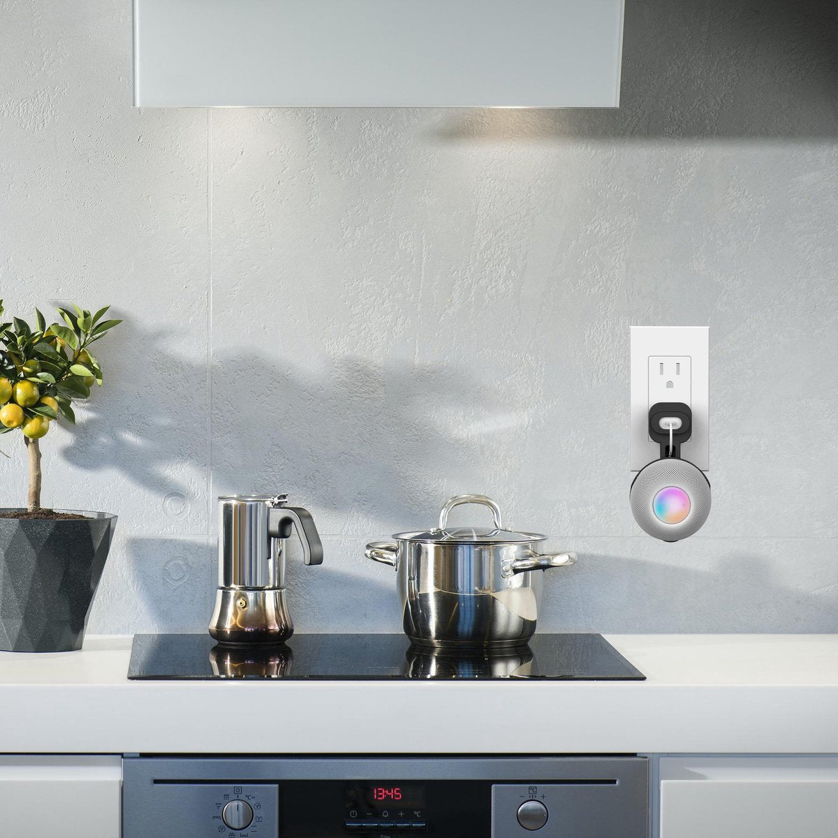 YONO Houder geschikt voor Apple Homepod Mini - Wall Mount - Zwart