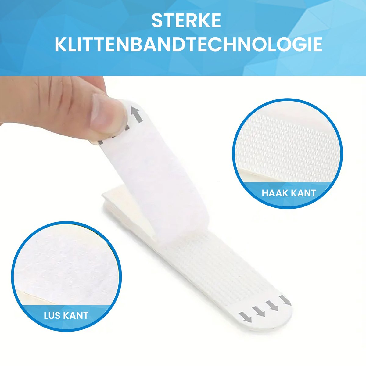 YONO Ophangsysteem Klittenband Zelfklevend voor Foto / Poster / Schilderij - Fotolijst Ophangen Zonder Boren - 12 Stuks - XL