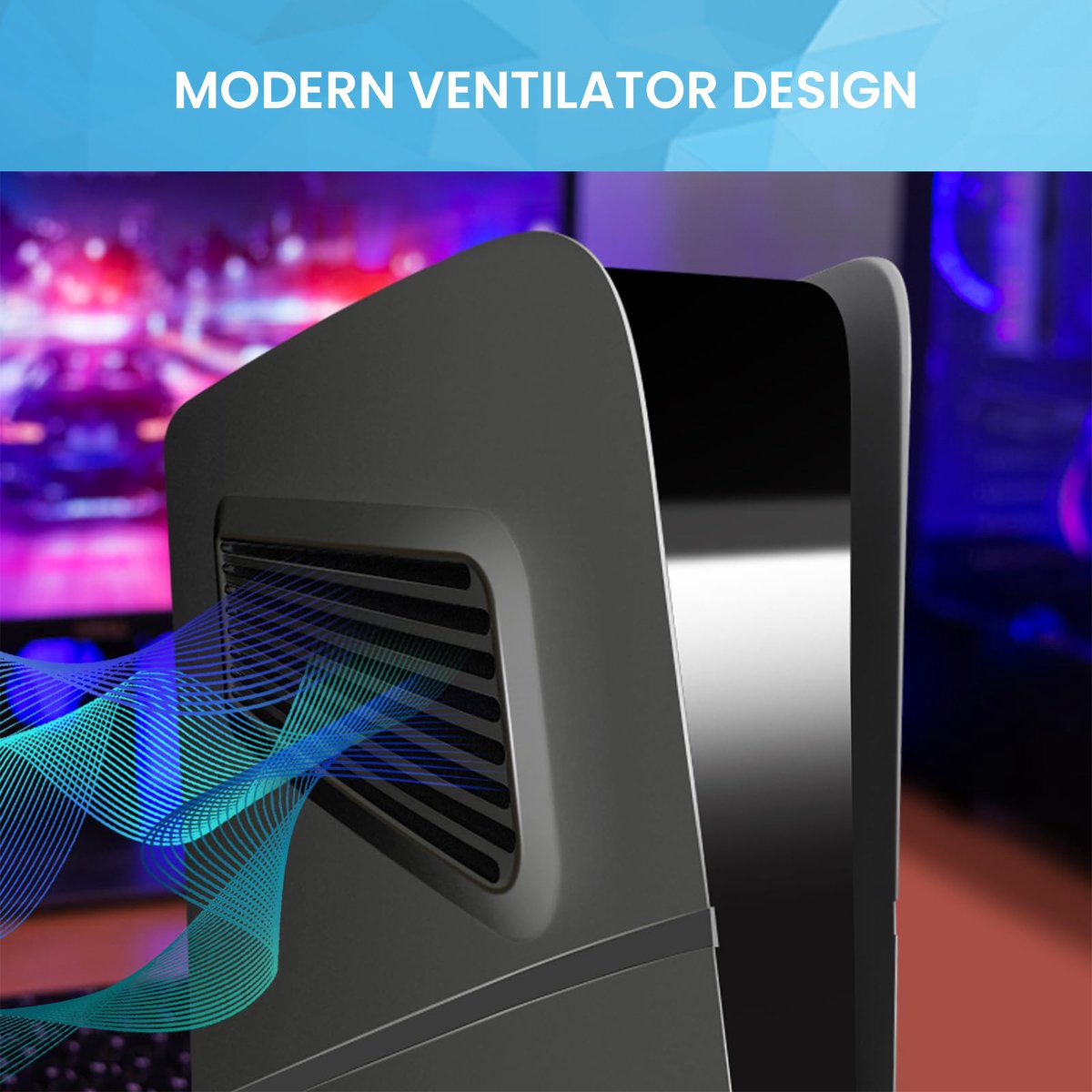 YONO Faceplate geschikt voor Playstation 5 SLIM Disc Edition - PS5 Console Skin Cover Accessoires - Zwart