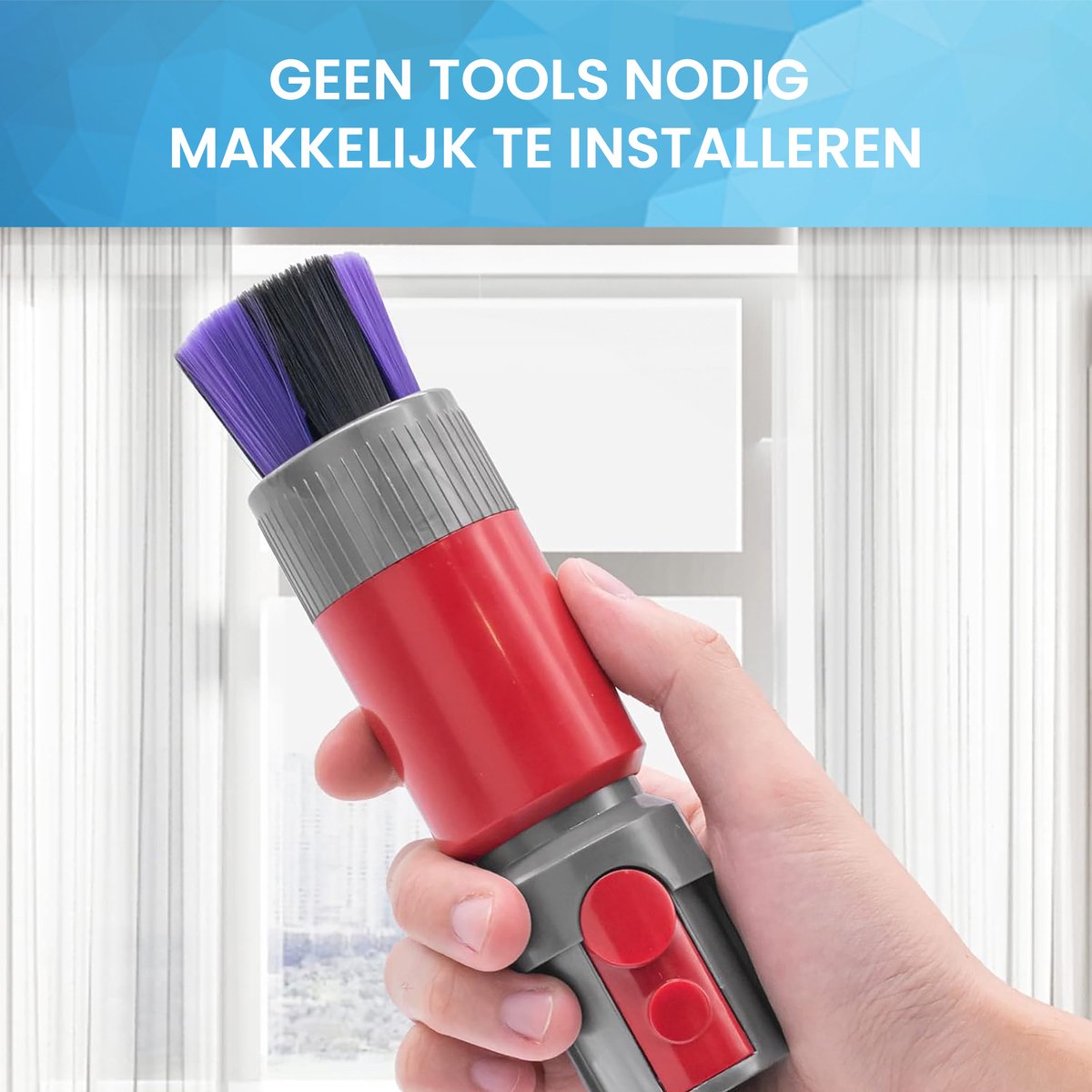 YONO Anti-Scratch Borstel Opzetstuk geschikt voor Dyson V15/V11/V10/V8/V7/V6 - Mondstuk Zuigmond Accessoires Onderdelen