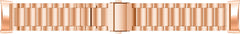 YONO Schakel Bandje geschikt voor Fitbit Charge 5 / 6 - Vervangende RVS Armband - Rose Goud