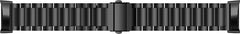 YONO Schakel Bandje geschikt voor Fitbit Charge 5 / 6 - Vervangende RVS Armband - Zwart