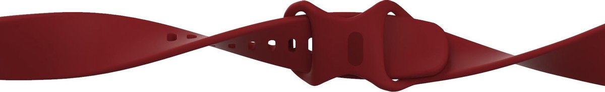 YONO Bandje geschikt voor Fitbit Versa 4 / 3 / Sense – Siliconen – Donkerrood – Small
