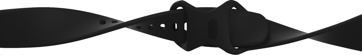 YONO Bandje geschikt voor Fitbit Versa 4 / 3 / Sense – Siliconen – Zwart – Large