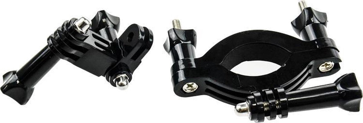 YONO Roll Bar Mount geschikt voor GoPro Action Camera - Buisklem voor Fiets / Mountainbike / Motor - Zwart