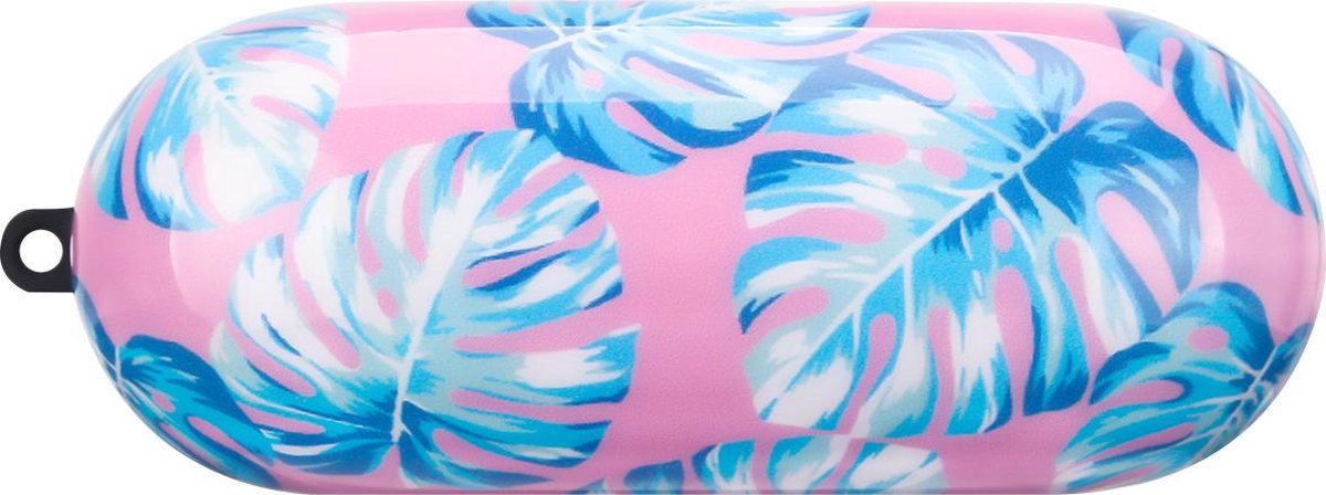 YONO Hard Case geschikt voor Apple Airpods Pro 1 / 2 - Monstera Roze